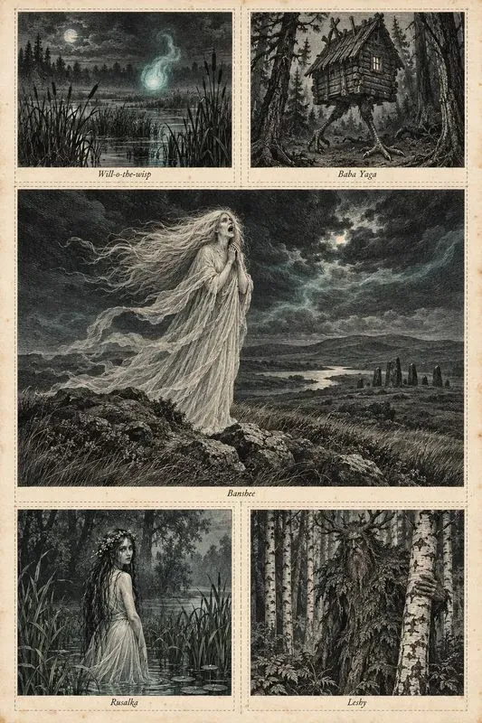 Ghosts And Spirits Engraving Sheets