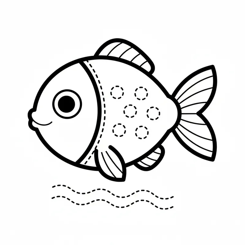 Trace Color Pages For Kids
