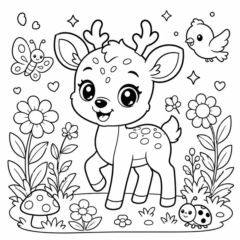 Cute Animal Coloring Pages
