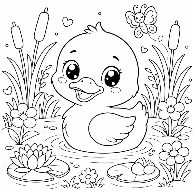 Cute Animal Coloring Pages