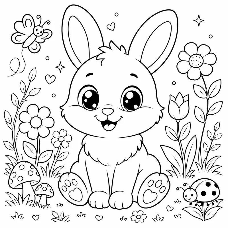 Cute Animal Coloring Pages