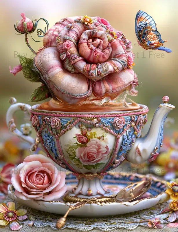 Tea Time Fantasy Girl Junk Journals
