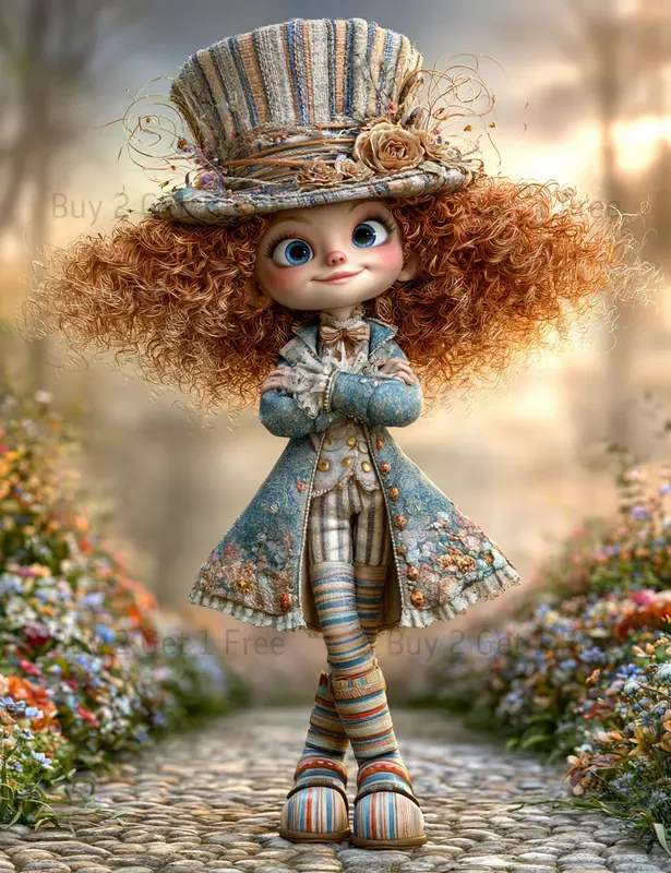 Tea Time Fantasy Girl Junk Journals