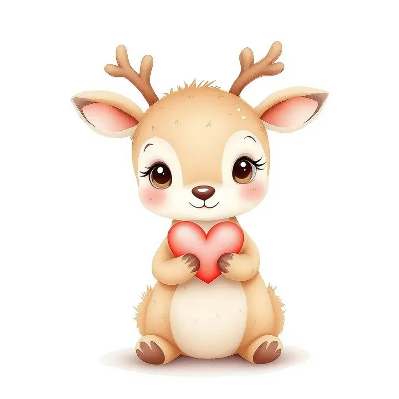 Cute Watercolor Animal Characters