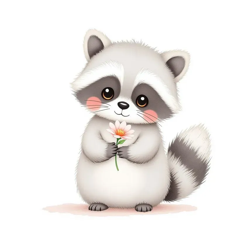 Cute Watercolor Animal Characters