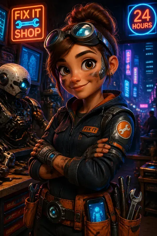 Cyberpunk Pixar Character Makers