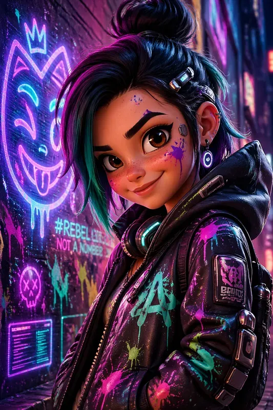 Cyberpunk Pixar Character Makers