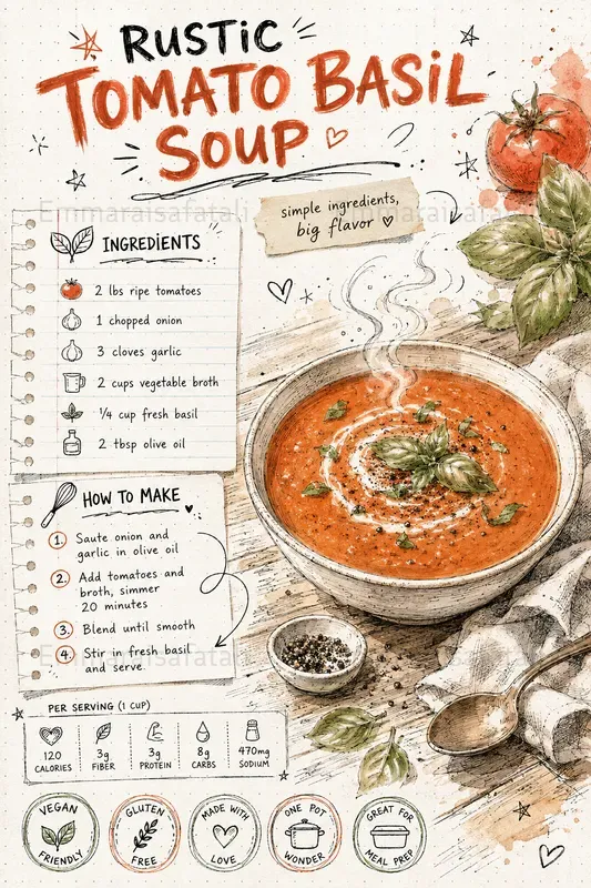 Recipe Infographic Poster Generator