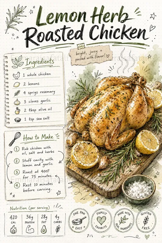 Recipe Infographic Poster Generator