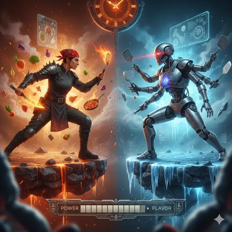 Cinematic Human Vs Robot Duels