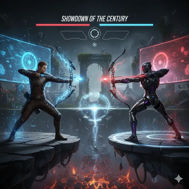 Cinematic Human Vs Robot Duels