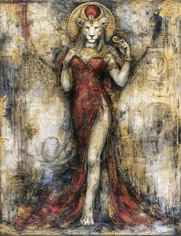 Egyptian Mythology Junk Journal Art Pages