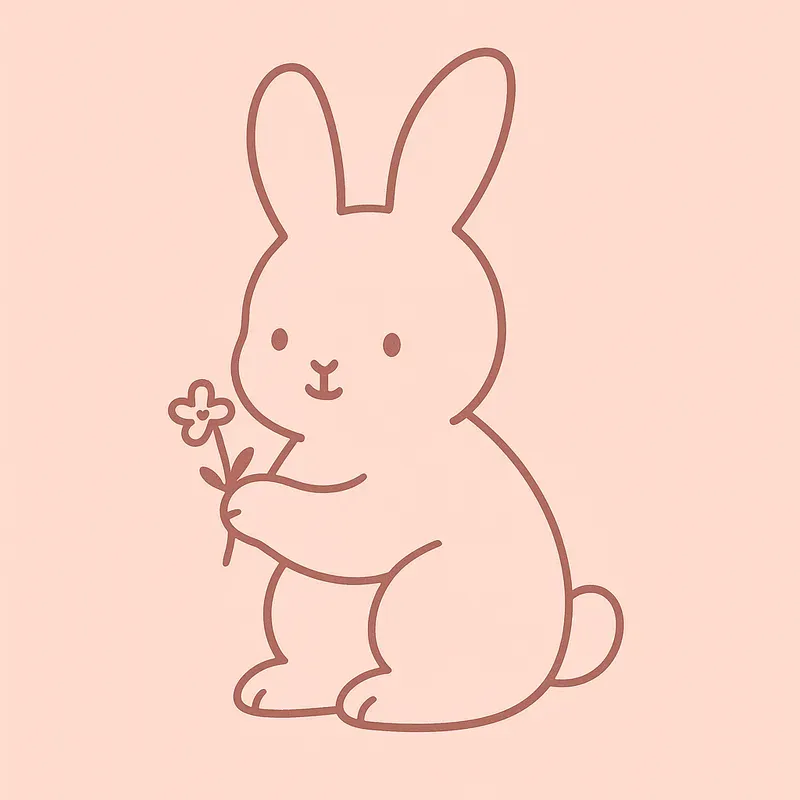 Minimal Pastel Animal Stickers Clean L