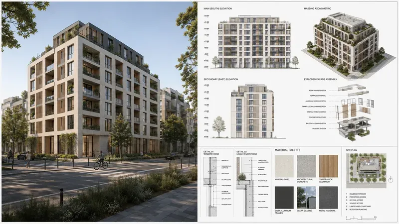 Residential Facade Design System Gens