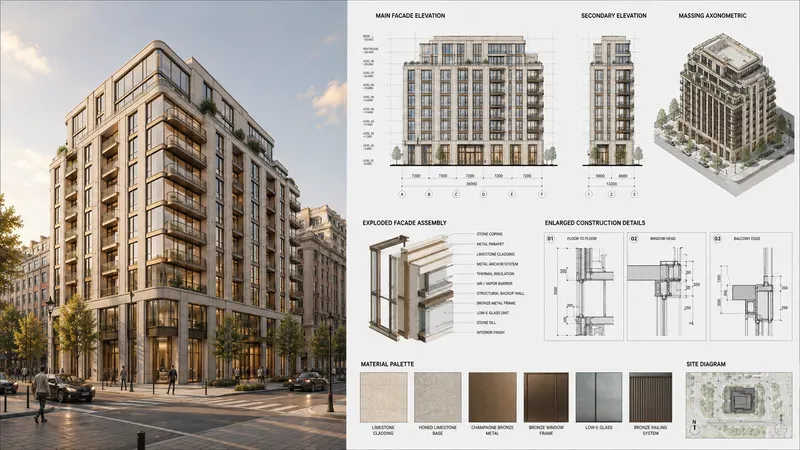 Residential Facade Design System Gens