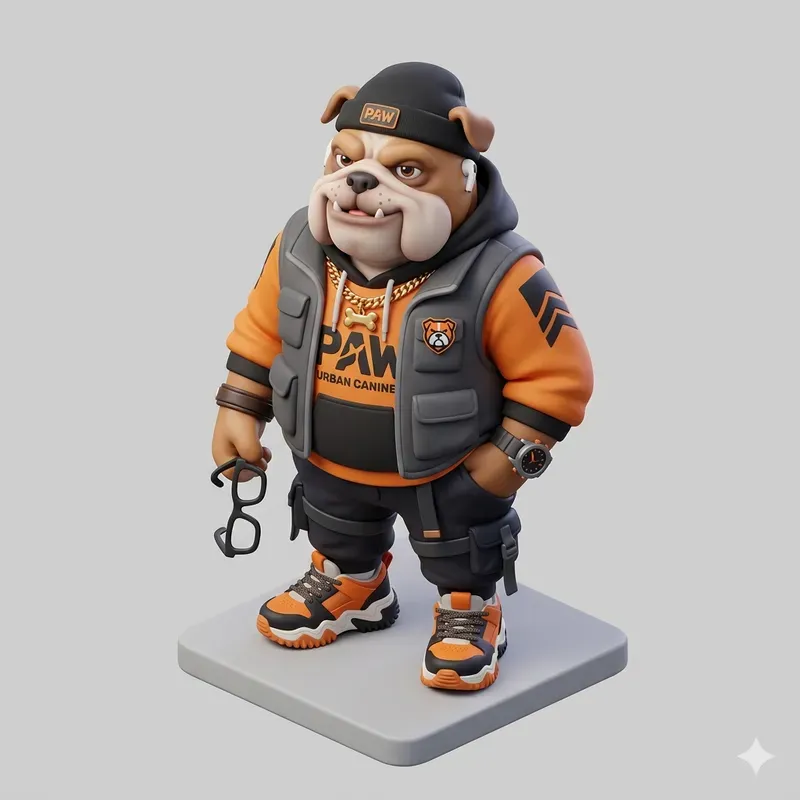 3D Isometric Brand Mascot Assets