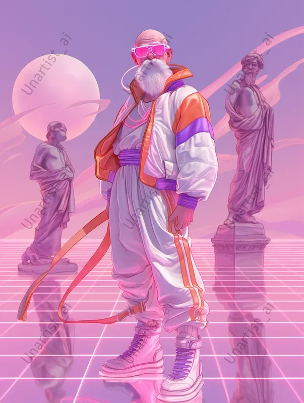 Dragon Ball Vaporwave Style