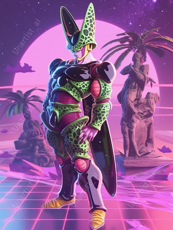 Dragon Ball Vaporwave Style