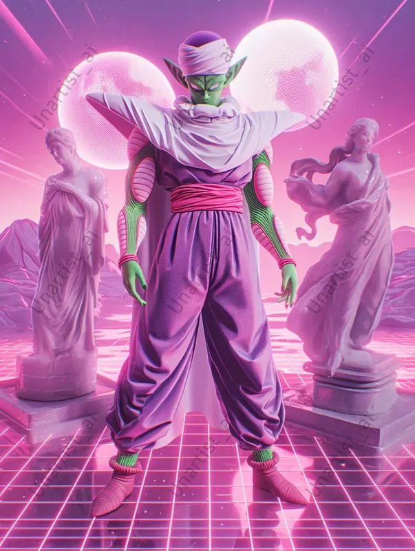 Dragon Ball Vaporwave Style