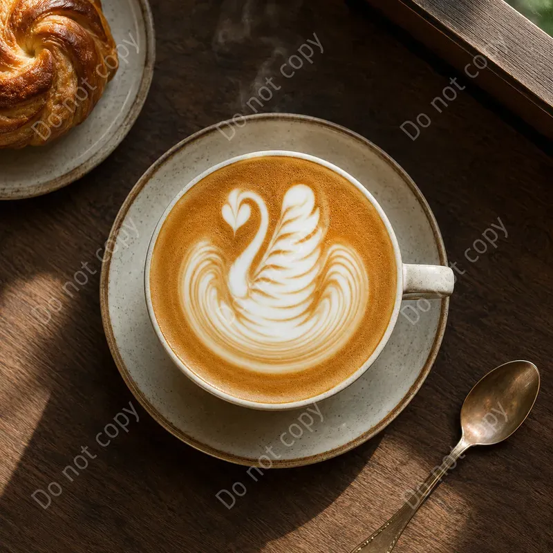 Latte Art Coffee Photos