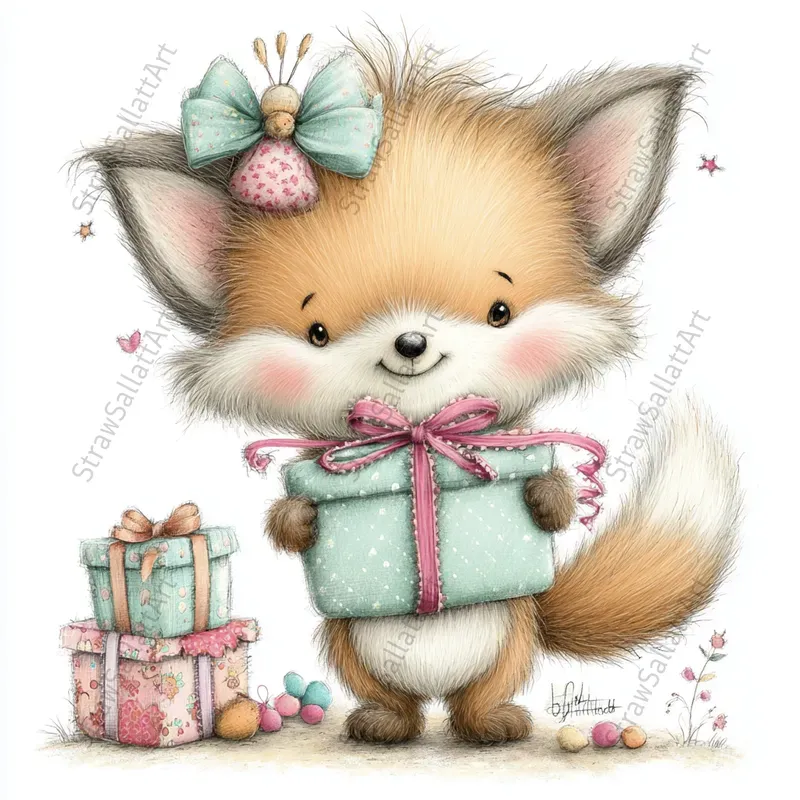 Happy Birthday Characters Clipart Cards