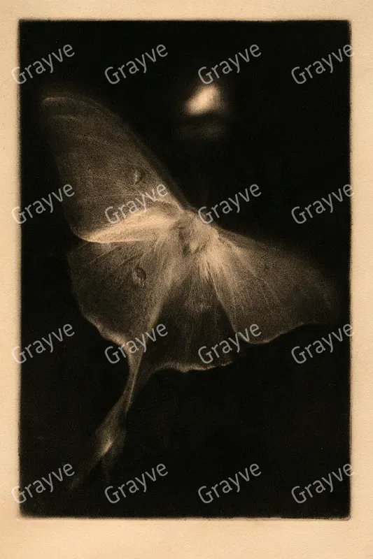 Mezzotint Print Art