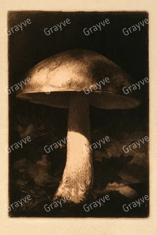 Mezzotint Print Art