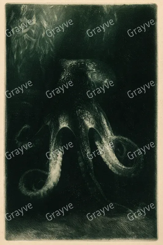Mezzotint Print Art
