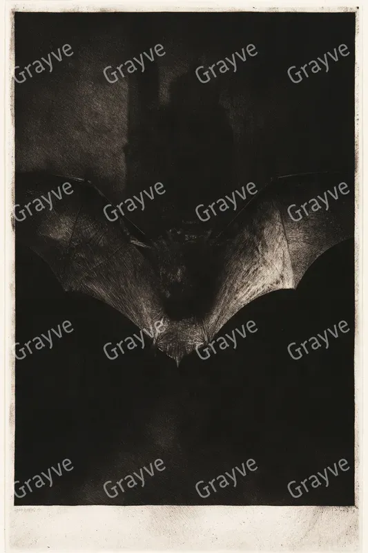 Mezzotint Print Art