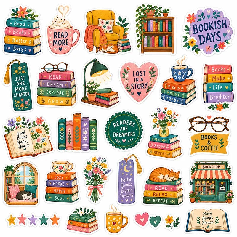 Whimsical Positivity Sticker Sheets