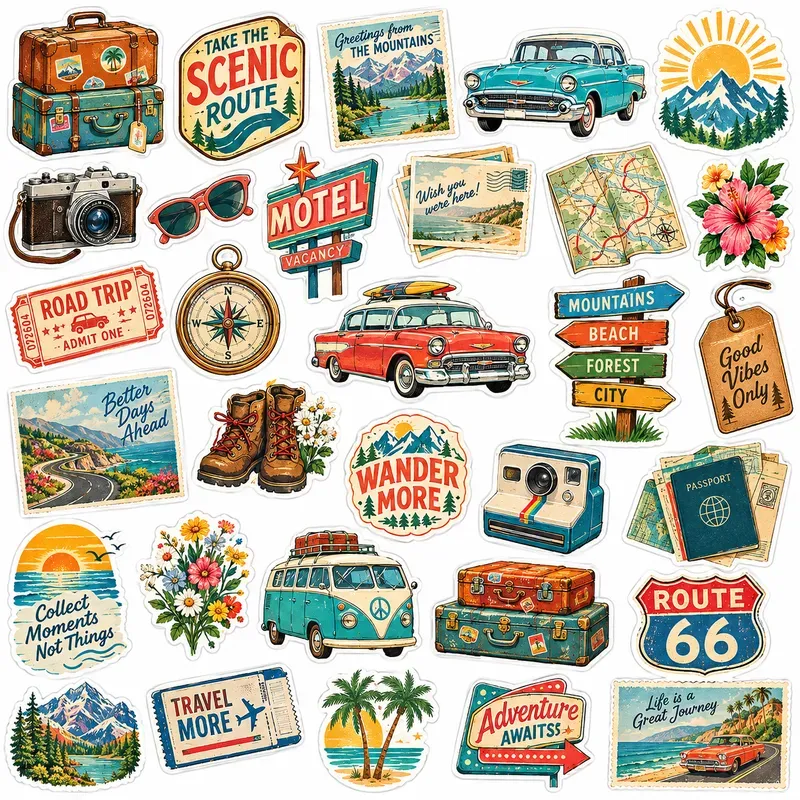 Whimsical Positivity Sticker Sheets