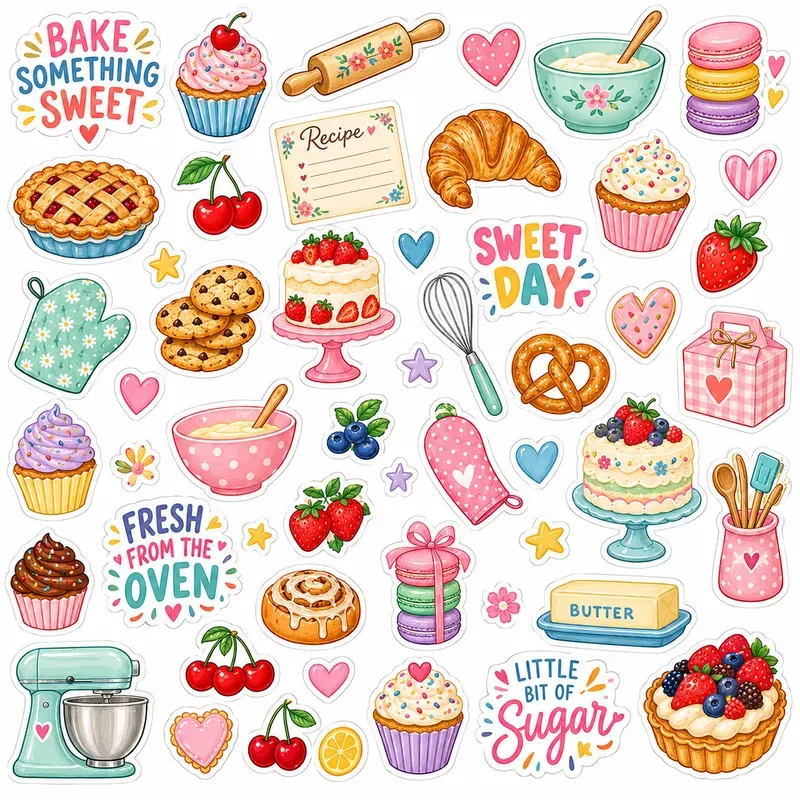 Whimsical Positivity Sticker Sheets