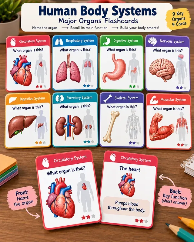 Educational Flashcard Learning Sets