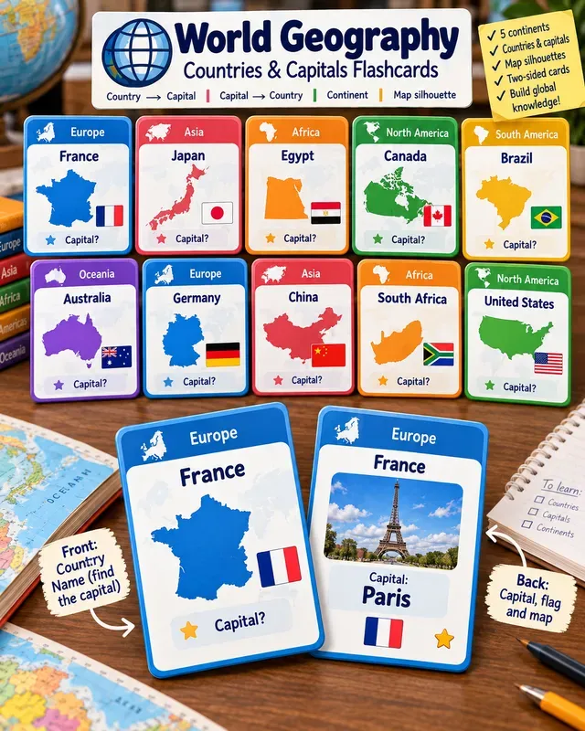 Educational Flashcard Learning Sets