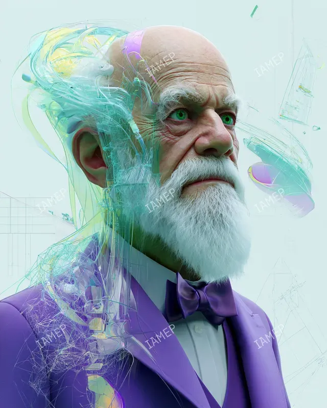 Biodigital Portrait Illustrations