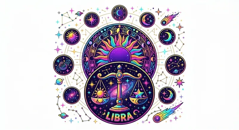 Vibrant Zodiac Sign Celestial Art Designs
