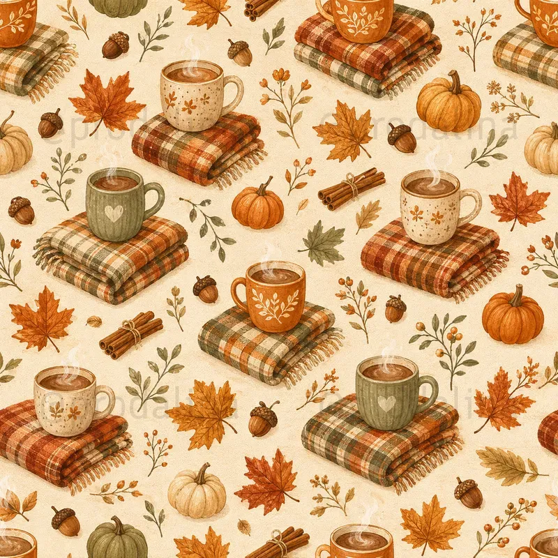 Cozy Fall Seamless Patterns