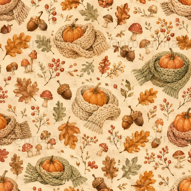 Cozy Fall Seamless Patterns