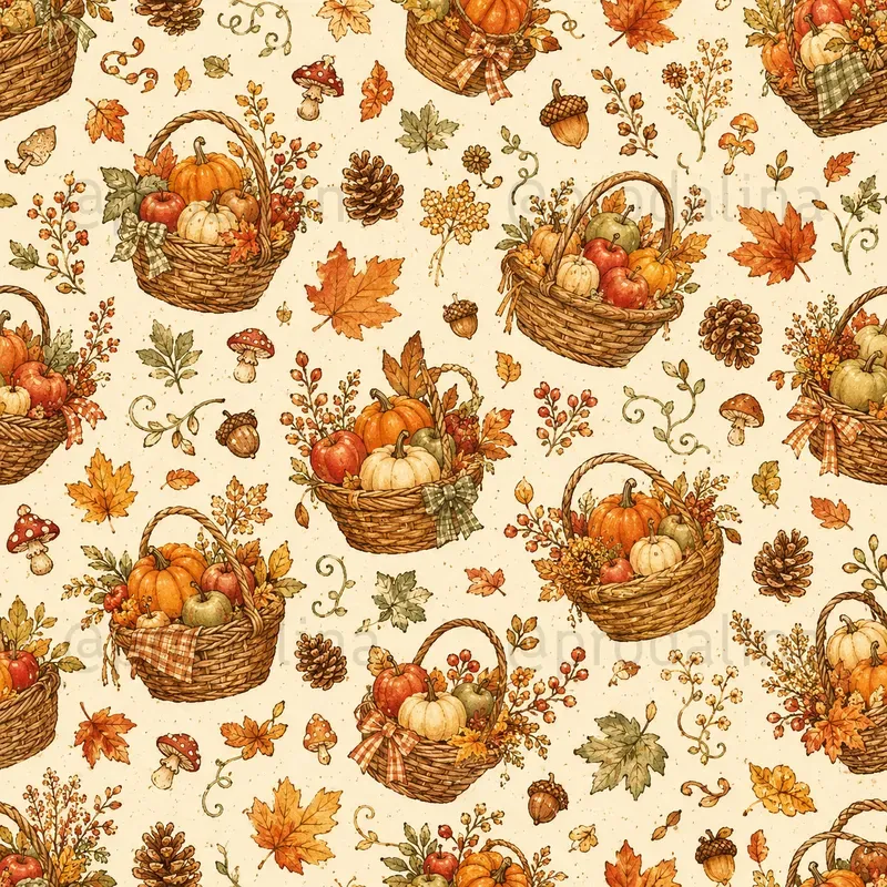 Cozy Fall Seamless Patterns