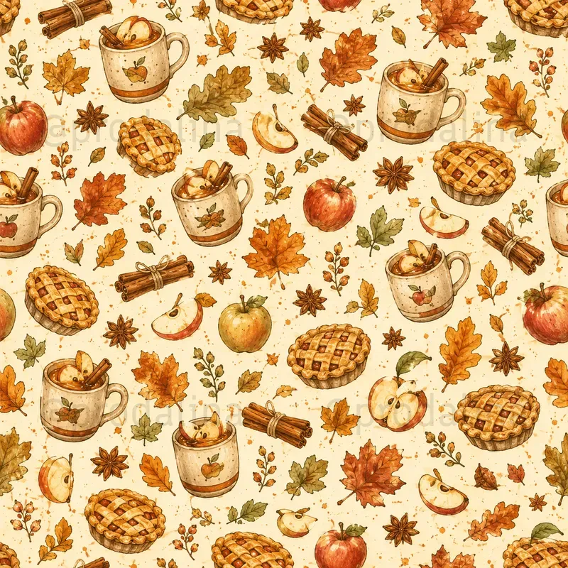Cozy Fall Seamless Patterns
