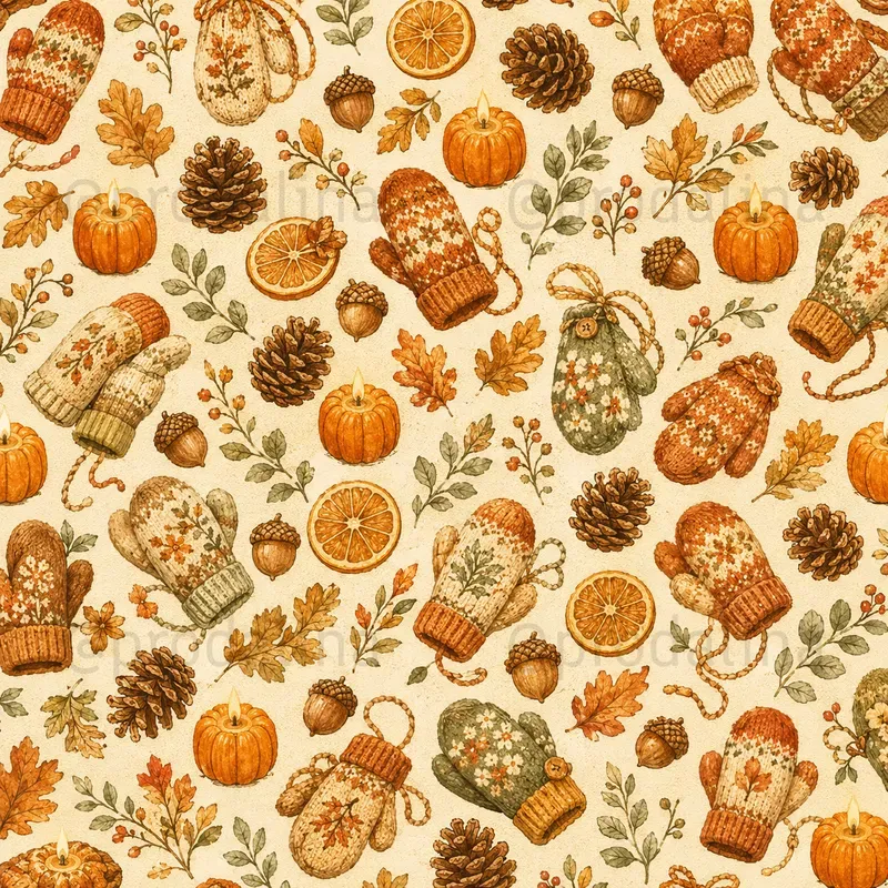 Cozy Fall Seamless Patterns