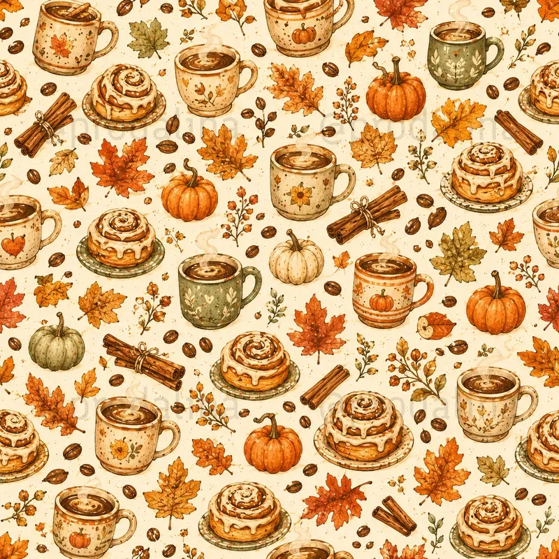 Cozy Fall Seamless Patterns