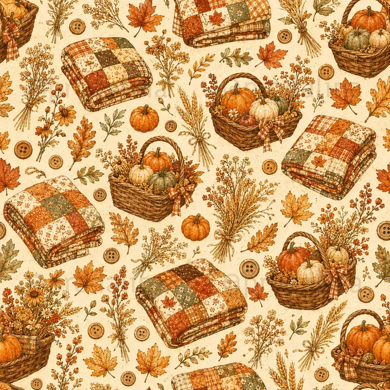 Cozy Fall Seamless Patterns
