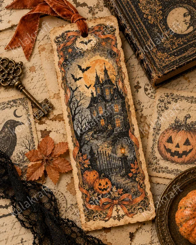 Vintage Halloween Ephemera Clipart