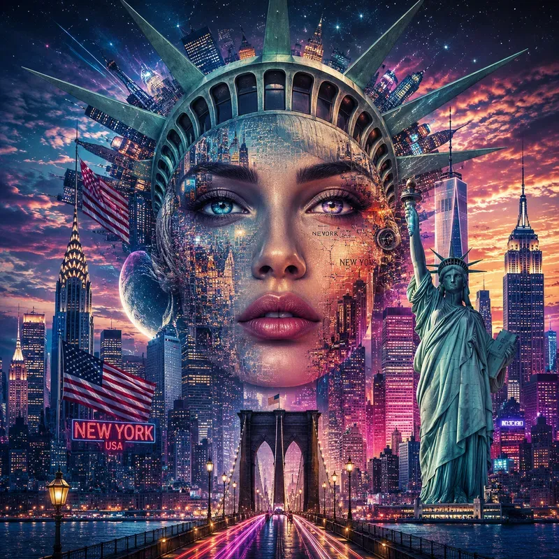 Surreal Global City Portraits