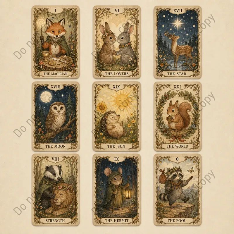 Storybook Animal Tarot Card Sets