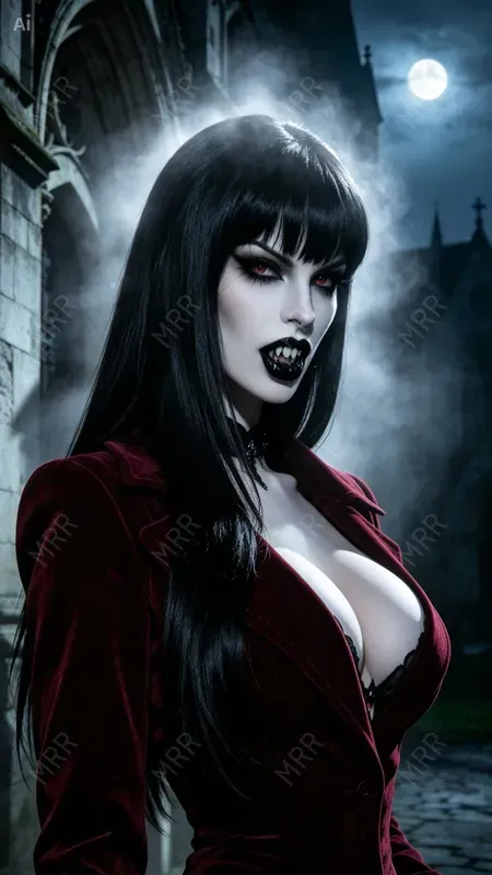 Girl Vampire Lingerie Portraits