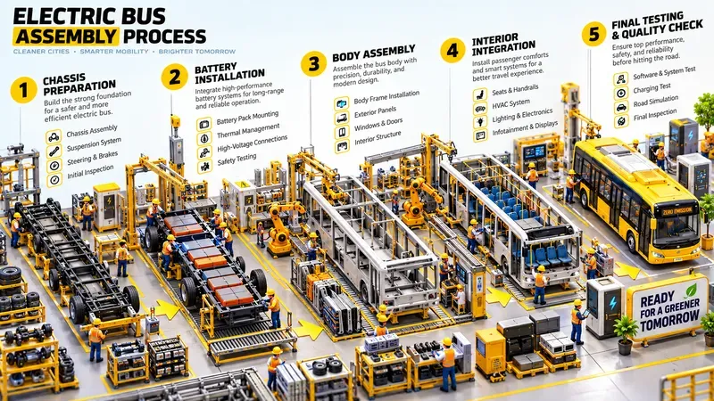 Vibrant 3D Factory Infographic Assets