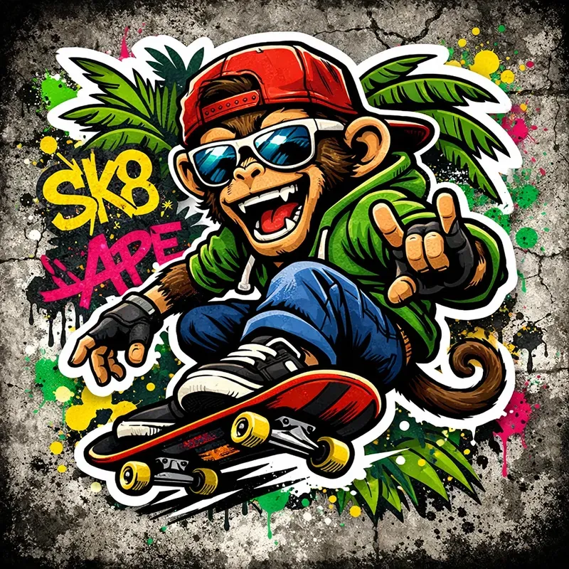 Urban Street Art Sticker Collections