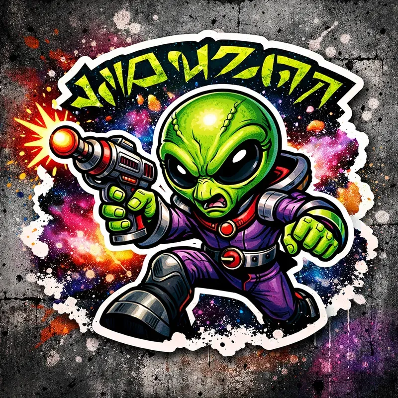Urban Street Art Sticker Collections